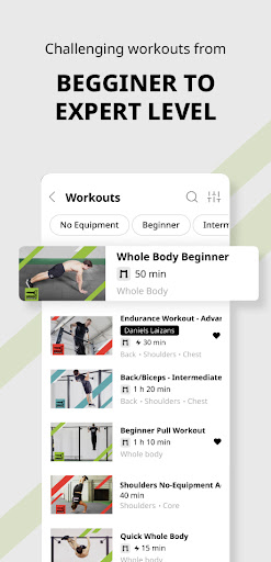 WSWCF Workout App Screen 2