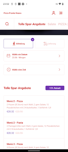 Pizza Pronto Neuss Screen 3