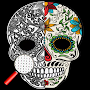 Skull Art Tattoo Coloring By Number