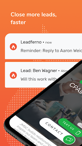 Android application Leadferno screenshort