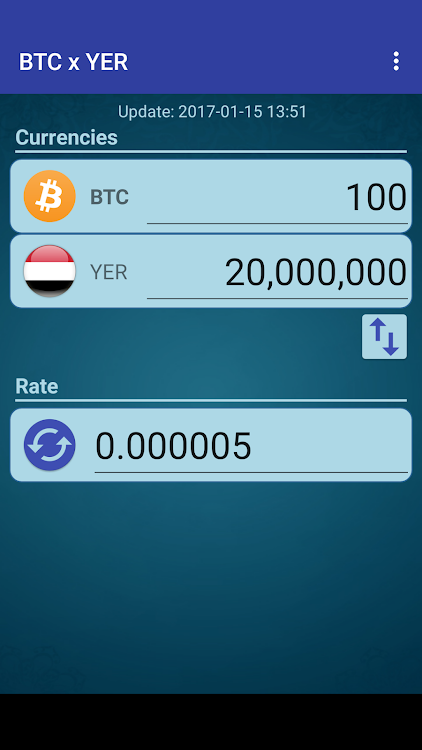 Bitcoin x Yemeni Rial - 5.5 - (Android)