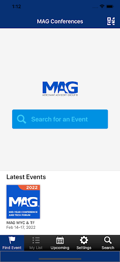 Android application MAG Conferences screenshort