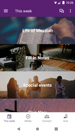 Android application Fellowship Bible Chapel screenshort
