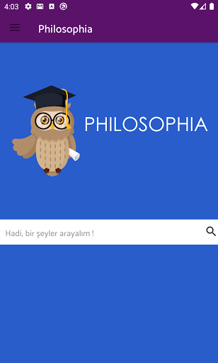 Android application Philosophia screenshort