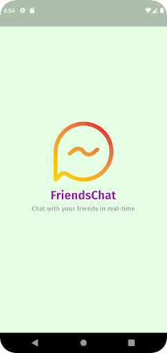 Android application FriendsChat screenshort