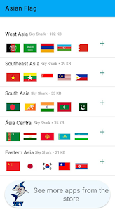 Asian Flag Stickers