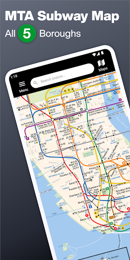 New York Subway MTA Map NYC Screenshot 1 - AppWisp.com