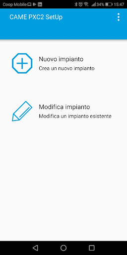 Android application PXC2 SetUp screenshort