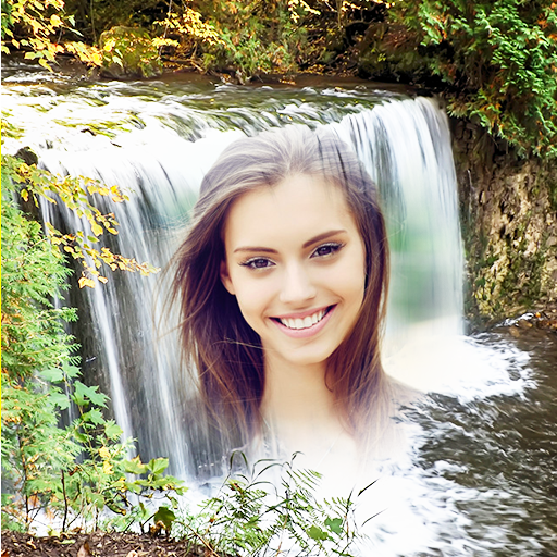 Waterfall Photo Frame  Icon