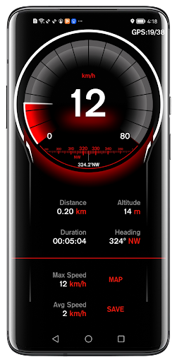 Speed View GPS Screen 2
