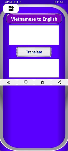 Android application Vietnamese-English Translator screenshort