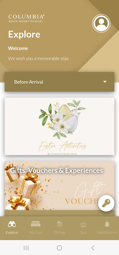 Android application Columbia Beach Resort screenshort