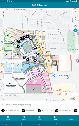 sofi stadium map