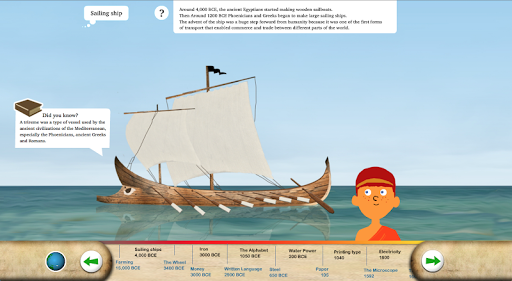 Android application Timeline of inventions screenshort