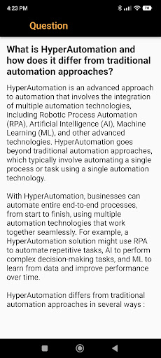 Hyper Automation Interview Screen 3