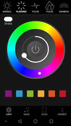 Android application AuraBulb screenshort