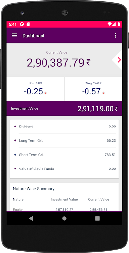 Dhruvi Financial Services Screen 2