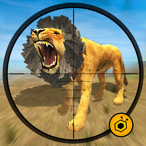 Animals Jungle Lion Shooting  Icon