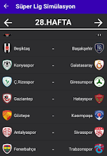 Türkiye Süper Lig Simülasyon (2021 - Fikstürler) screenshot thumbnail