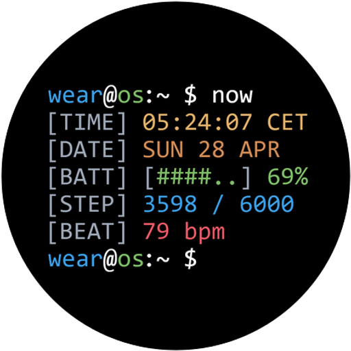 Terminal: VSCode Watch Face Logo