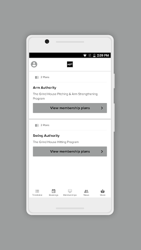 Android application The Grind House screenshort