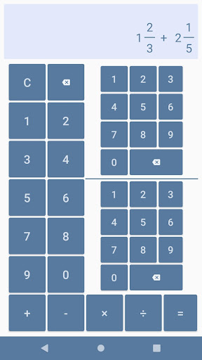 Fraction calculator Screen 2