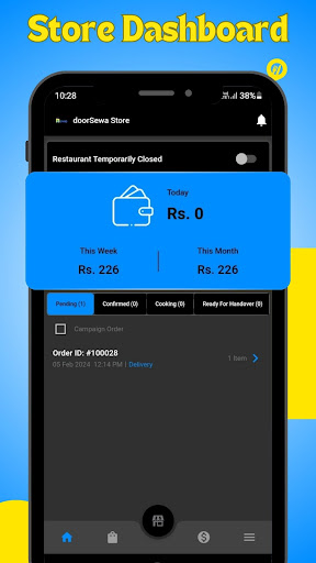 Android application DoorSewa Store screenshort