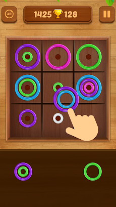 Color Rings: Color Puzzle Gameのおすすめ画像1
