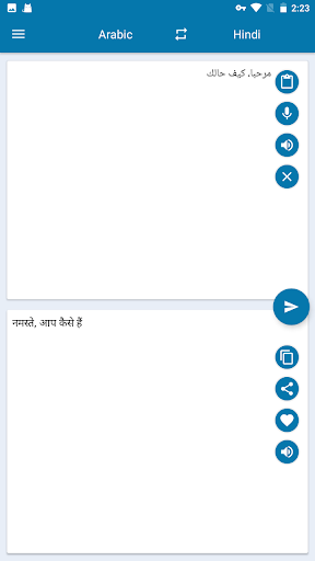 Arabic Hindi Translation Screen 3
