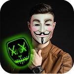 Cover Image of ダウンロード Anonymous Mask Photo Editor - Neon Wallpapers 4.0 APK