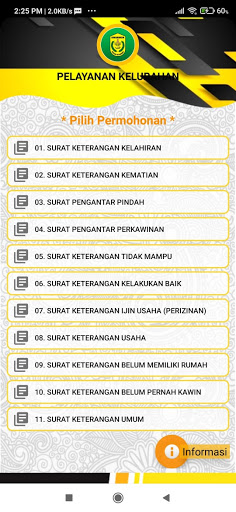 Android application Palui Banjarmasin screenshort