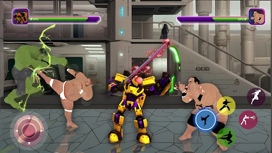 Sumo Wrestling Robots Fight 3D