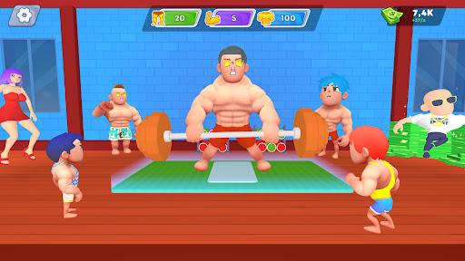 Android application Lifting Super Hero Gym Clicker screenshort
