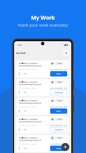 Android application Flowdit screenshort
