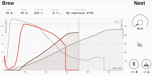 Smart Espresso Profiler Screen 2