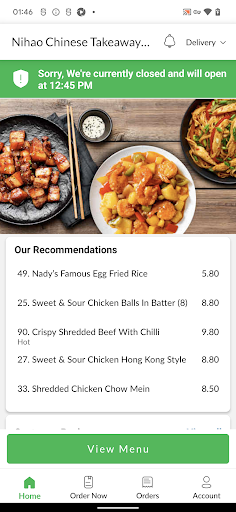 Nihao Chinese Takeaway & Bar Screen 2