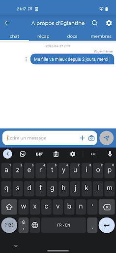 Android application Dediĉi screenshort