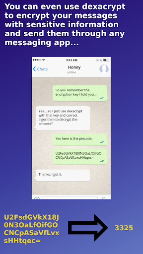 Dexacrypt Message Encryption Screen 3