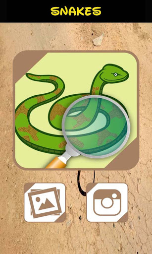 Android application Automatic Snake Identifier screenshort