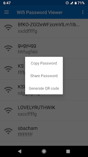 WiFi Password Viewer (root) Screen 2
