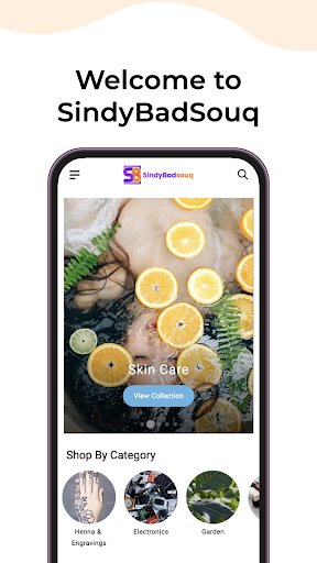 Android application SindybadSouq screenshort