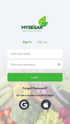 Android application MySegar screenshort