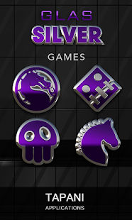 icon pack purple glas 3D banner