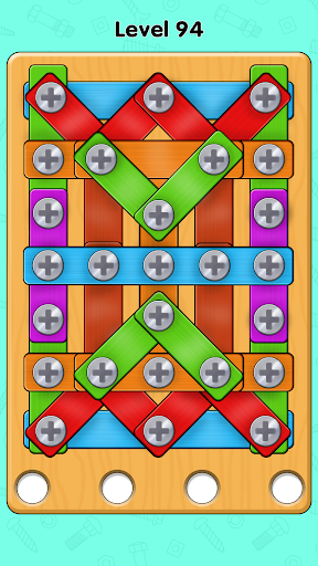 Wood Nuts & Bolts Screw Puzzle Screen 3