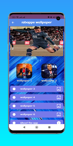 Android application mbappe wallpaper screenshort