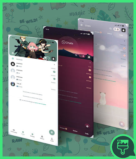Android application Tema & Wallpaper untuk Chat screenshort