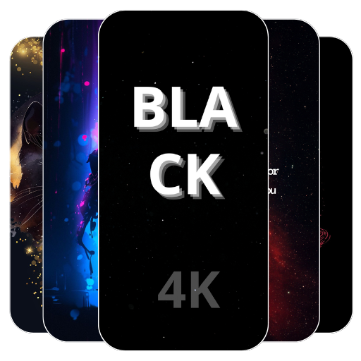Wallpaper Aesthetic Black logo