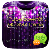 GO SMS PURPLE BOWKNOT THEME 1.0 Icon