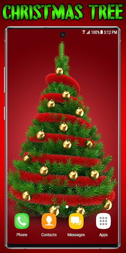 Android application Christmas Tree Live Wallpaper screenshort