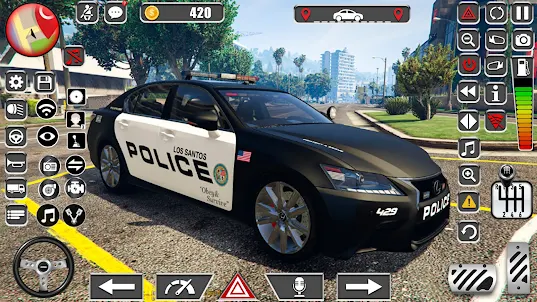 تقدم ألعاب سيارات الشرطة